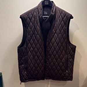 Jos. A. Bank Dark Brown Quilted Vest